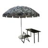 Outdoor Camouflage Sunshade Umbrella with Base