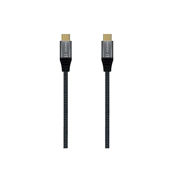 Câble USB C - AISENS - A107-0629 - 2 m - Micro USB - Mâle à mâle - 1000 Mbps - 60 GHz