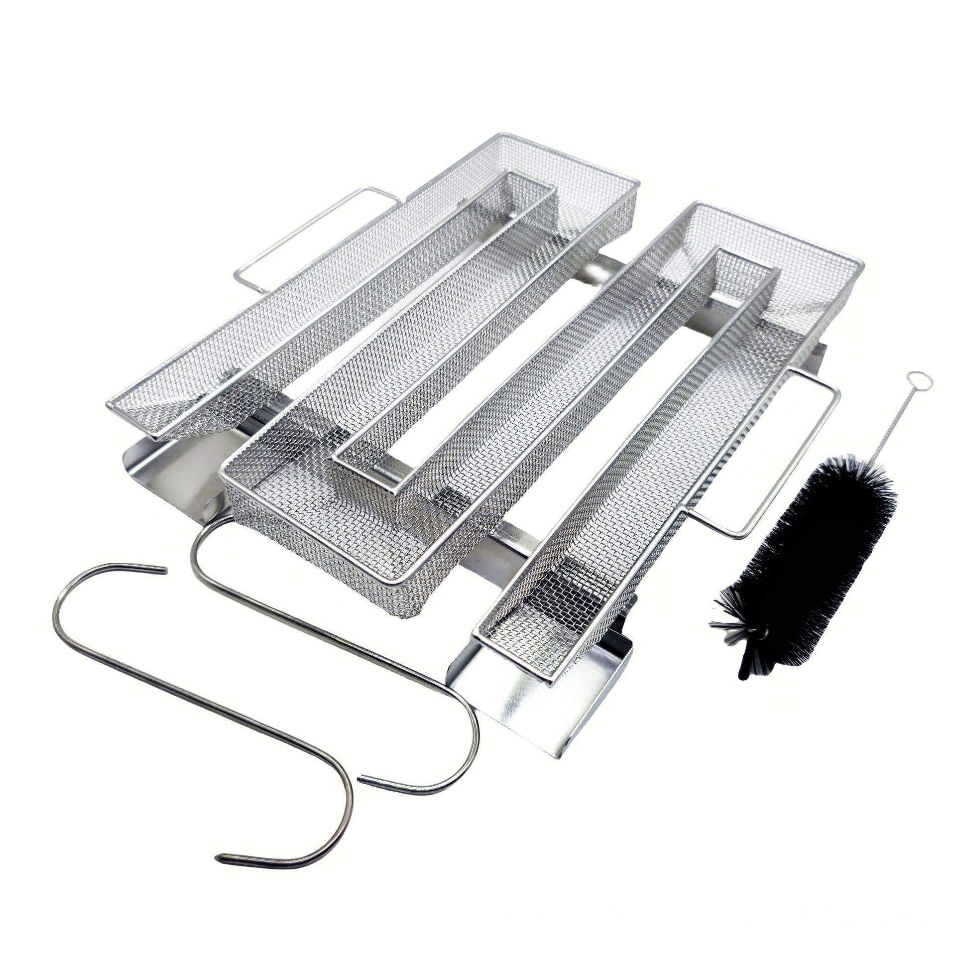 

Барбекю на древесном угле из нержавеющей стали 304, генератор холодного дыма с корзиной для щепы