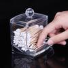 Q-tip Clear Acrylic Cotton Swab Storage Holder Box Cosmetic Makeup Case 8*7*9CM MIT