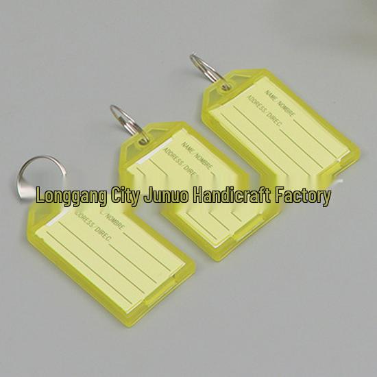 Double-Sided Numbered Transparent Key Tags for Easy Classification and Engraving