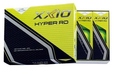 DUNLOP XXIO HYPER RD Golf 2025 1 Dozen Lime Yellow Balls, Model, (12 Balls),