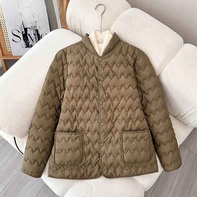 Lightweight Down-Padded Short Cotton Coat with Inner Liner, Warm and Thickened for Winter, Inner Wear and Bottoming