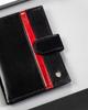 Large Men's Leather Wallet with RFID System and Snap Closure - Rovicky