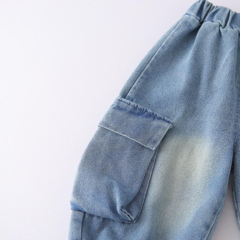 Koreanischer Stil Jungen Frühling/Herbst 2026 Jeansweste 3-teiliges Set - Cooles und hübsches Hemd für Kinder