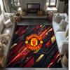 Tappeto in Flanella Stampato Manchester United Antiscivolo Morbido Poliestere Tappeto per Pavimento Tappetino Decorativo per Interni per Camera da Letto Soggiorno Divano
