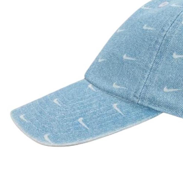 Nike Logo Design Cotton Baseball Cap Unisex Caps Thunder-Blue White HQ0360-429