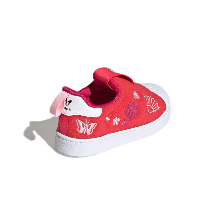 Adidas Originals SUPERSTAR 360 Slip Resistant Low top Toddler Shoes Red Infant And Toddler Q46309