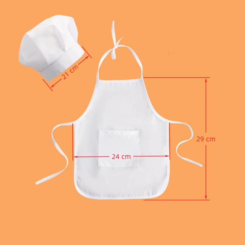 

Role Play Chef Outfit Children Apron Sets For Kids Cooking Photoshoot Props Boy,Length 29cm