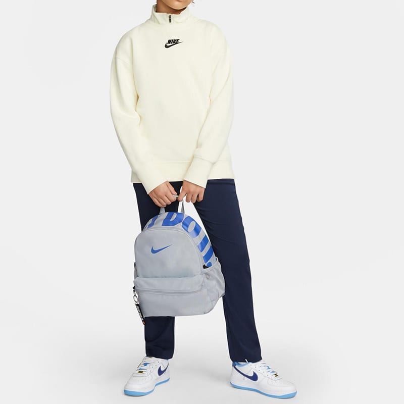 Nike Fabric Backpack Small Unisex Gray Blue BA5559-471