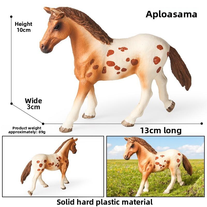 Wild Animal Model Kids Educational Toy Plastic Horse Figurine For Children Play