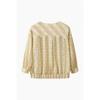 Benetton Smoking Hem Check Sheer Blouse Babl96631