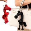 1Pc 20CM Individual Horse Pendant Peluche Toy Kawaii Black Horse Red Horse Bag Pendant Dolls Cute Gift for Birthday Gift