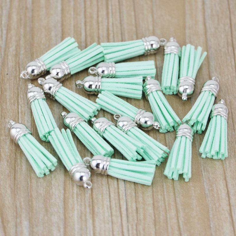 (20 pcs/lot) Tassel Vintage Leather Tassels Fringe for Purl Macrame DIY Jewelry Keychain Cellphone Straps Pendant