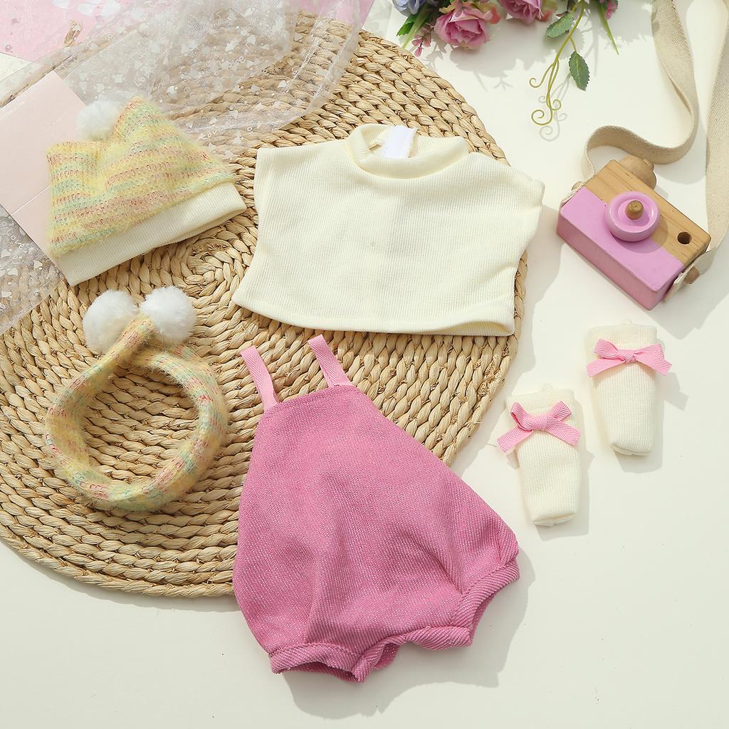 Haine pentru Păpuși Baby Reborn de 45cm Rochie Pulover Accesorii Haine Păpuși Baby Accesorii Modă pentru Îmbrăcat Păpuși Reborn