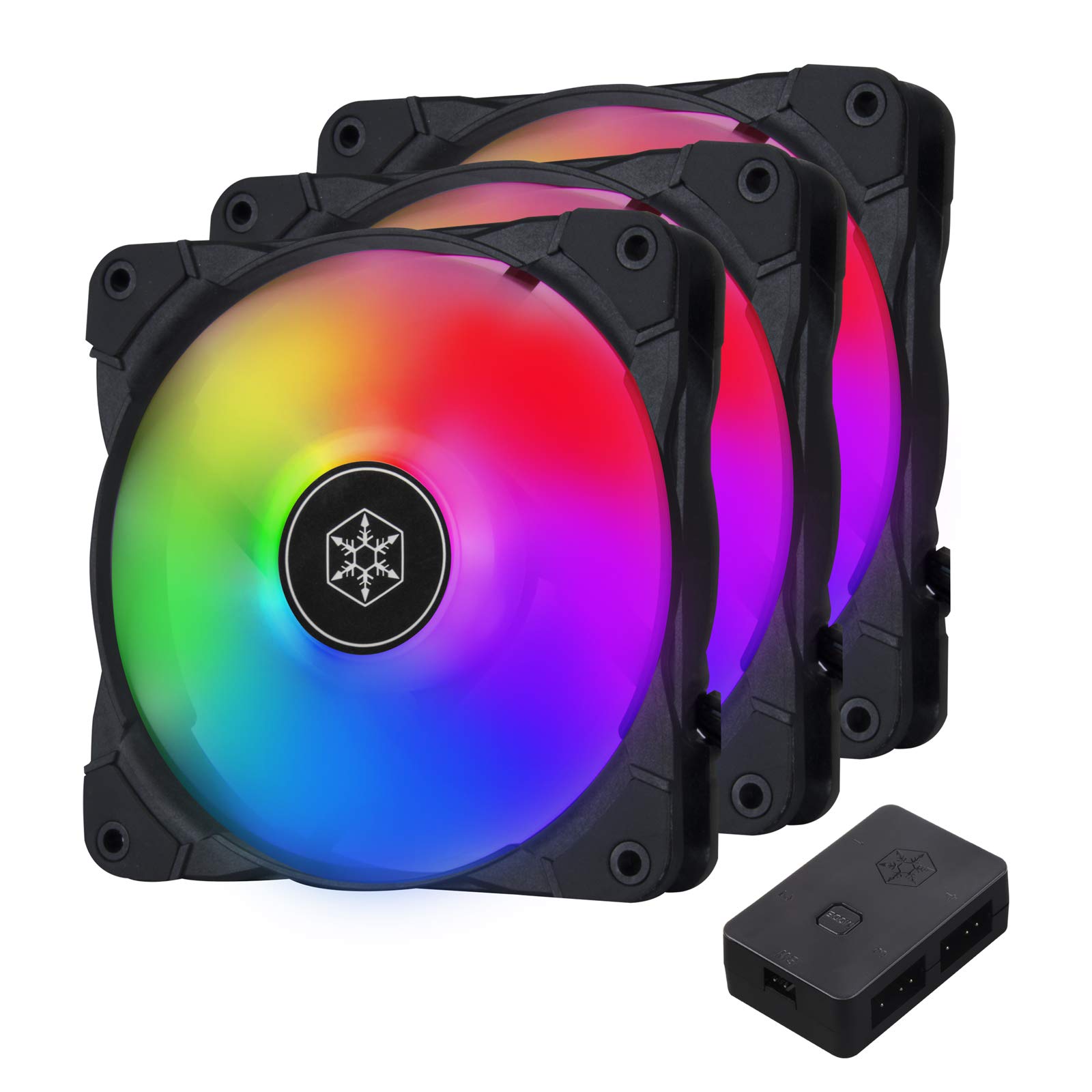 

Silverstone Blazer 120i Lite Beautiful Addressable RGB Fan [Air Series] 3-Pack! 3-in-1 SST-AB120I-ARGB-3PK