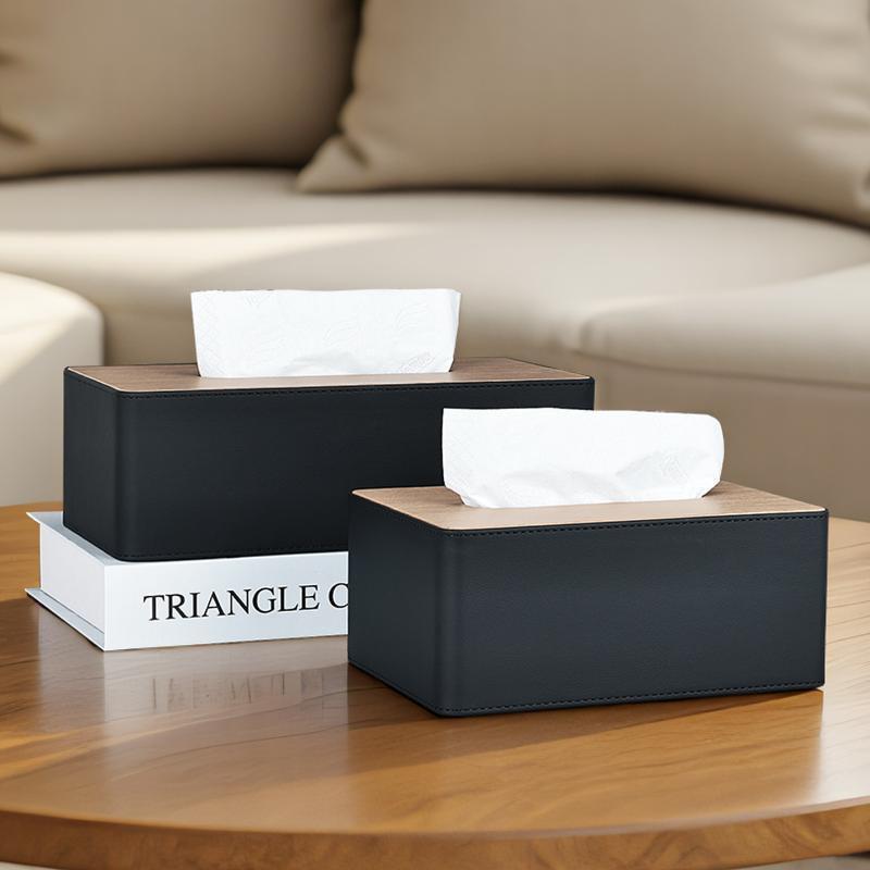 Japanese Style Plastic Tissue Box Creative Wooden Cover Paper Box Minimalist Paper Box For Hotel Bathrooms Restaurant Tissue Box