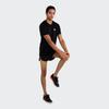 Adidas Solid Color Logo Casual Crew Neck T-Shirt Unisex Tops Black IT4339