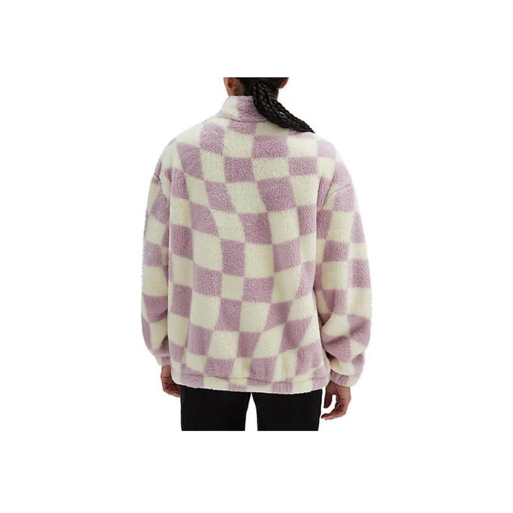 Vans Plaid Windbreaker Loose Casual Woven Jacket Women jackets Purple VN000A6PC7S