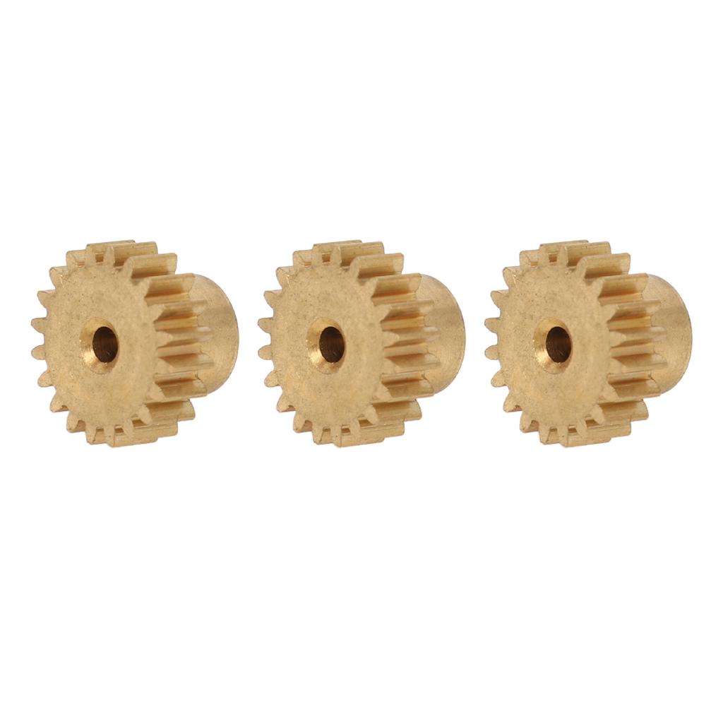 RC Motor Gear 20T M0.6 Copper RC Motor Pinion Set for 1/12 1/16 RC Cars for 370 380 390 Motors 3pcs