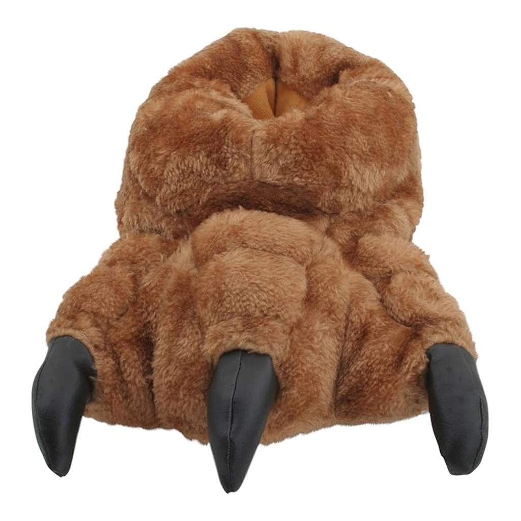 Slumberzzz Mens Monster Claw Plush 3D Slippers