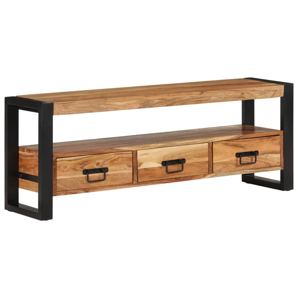TV Cabinet 120 X 30 X 45 Cm Solid Acacia Wood