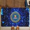 Polizei FBI Zimmerteppiche Retro Mehrfachauswahl Wohnzimmer Küchenteppich Rutschfest Willkommensteppich