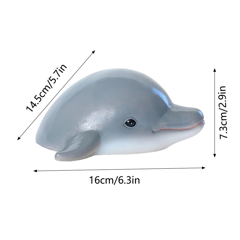 

Фигурки животных Плавающая голова дельфина Скульптура Реалистичная уличная статуя Для сада Двора Бассейна Пруда Реки Озера Аквариума