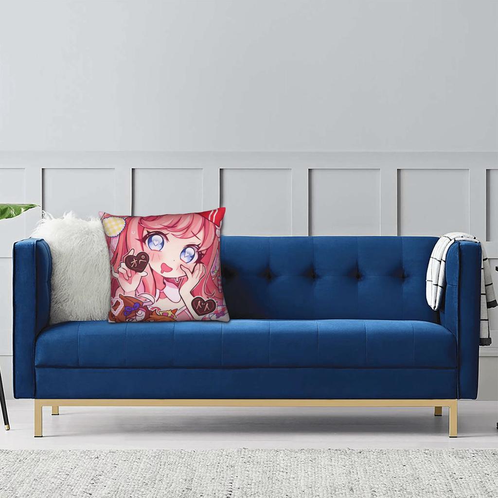Umamusume Pretty Derby Cartoon Pillowcase Soft Polyester Cushion Cover Gift Throw Pillow Case Cover Sofa 40*40Cm