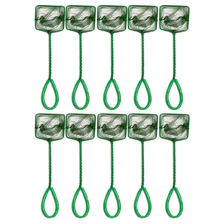 10Pieces Aquariums Maintenance Net for Fish Catching and Waste Removal Stable and Efficient Fishing Net with Fine Mesh