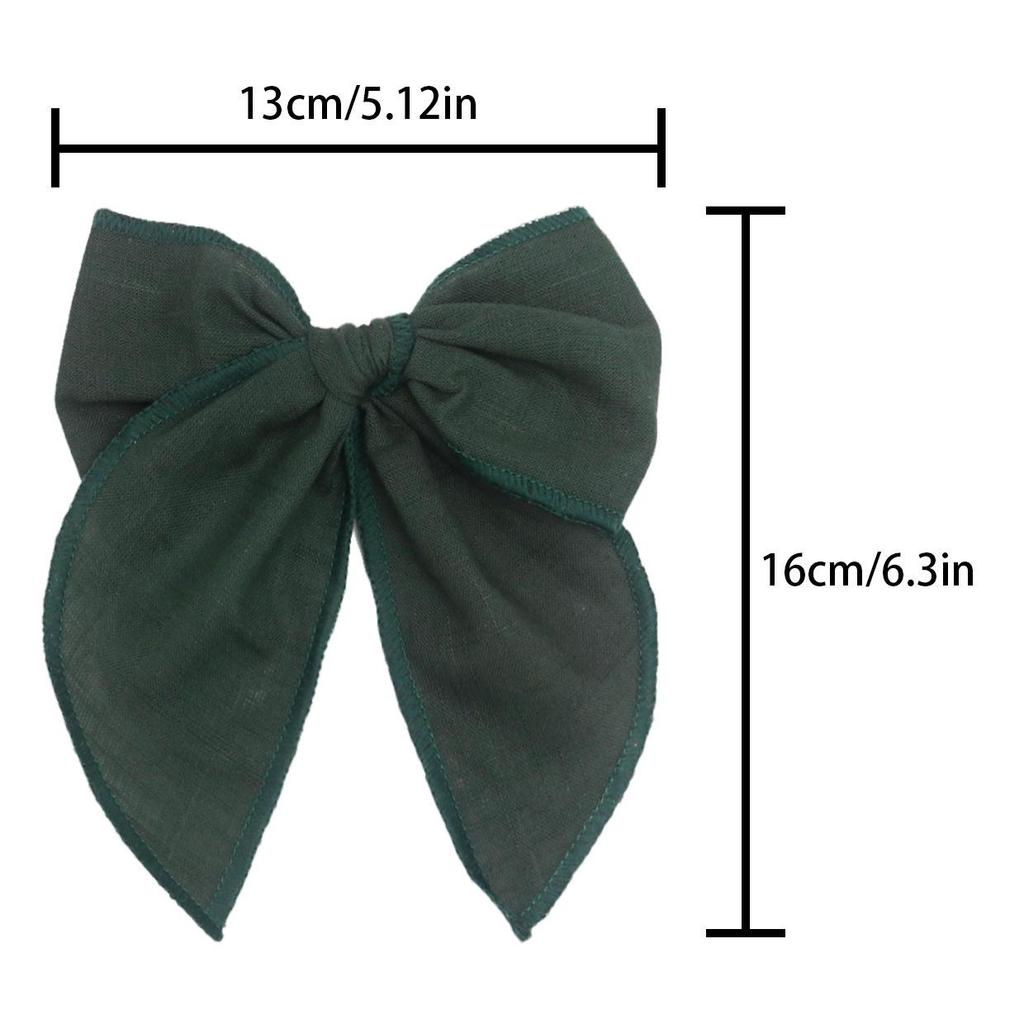 Plaid Bow Hair Clip - Festive Christmas Party Accessory