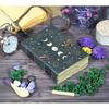 Moon Phase Leather Journal: Wiccan Book of Shadows with Deckle Edge Paper