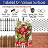 2D Flat Decorative Sign Plaque | Strawberry Welcome Garden Aluminum Sign, Strawberry and Basket Garden Decor, Summer Fruit Theme Yard Sign Lawn Sign