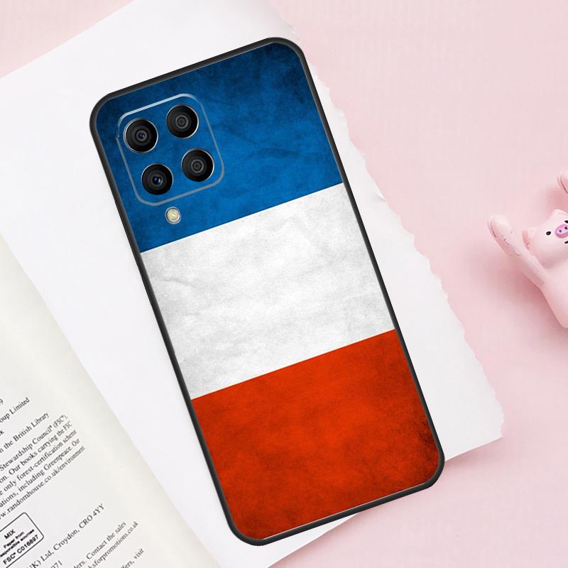 France Flag Case For Samsung Galaxy M15 M35 M55 M51 M31 M21 M11 M16 M36 M56 M53 M12 M32 M52 M14 M34 M54