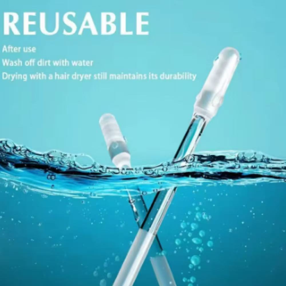 48Pcs Disposable Silicone Ear Wax Remover Sticky Ear Pick for Kids Olders Adult S/L Ear Cleaner Reusable Adhesive Earpick
