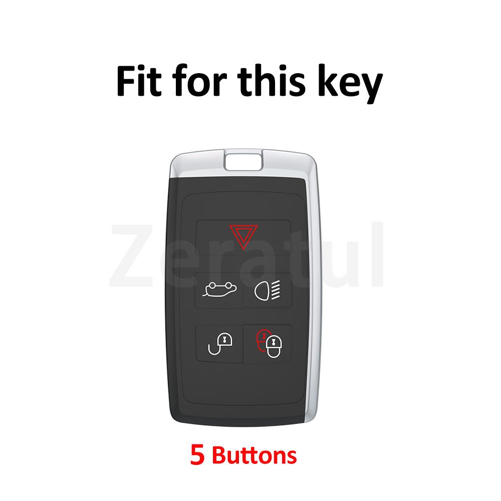 Tpu Shell Fob Car Remote Key Case Cover For Land Rover Velar Evoque Range Rover Sport Freelander2 Discovery Jaguar Xf Xj Xjl Xe
