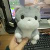 Soft Plush Doll Key Ring PP Cotton Cute Pet Pendant Mini Grey Cat Key Chain  Daily