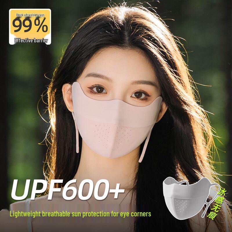 Seamless Ice Silk UV Protection Sun Mask for Women