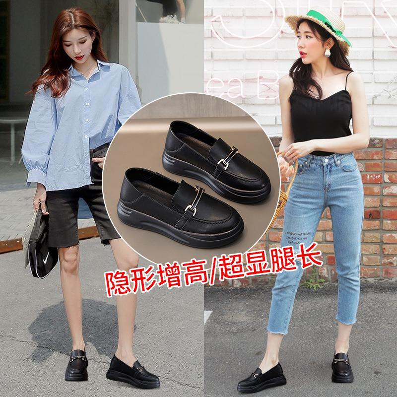 New women's shoes lazy two wearing sandals women's leather casual half slippers women