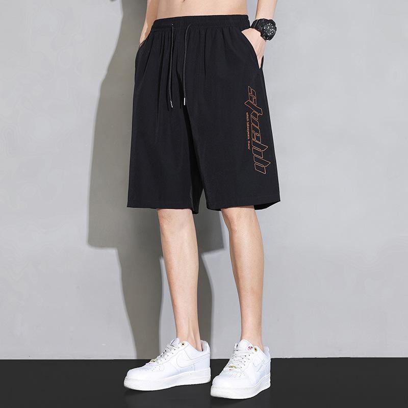 Eisseidenhose für den Sommer, dünne Herrenhose, lockere gerade Hose, weites Bein, 9 Zoll große Anzughose, Freizeithose