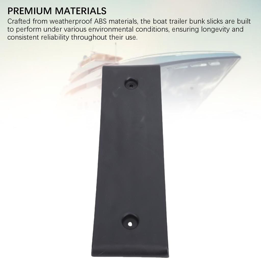 Boat Trailer Bunk Slides Boat Trailer Bunk Slicks Strong Structure 10 Piece Black Reduce Friction for Any Bunk Trailers