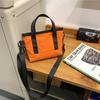 Crossbody bag women's small bag new personalized solid color portable simple shoulder bag trendy casual small square bag