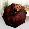 1pc Spider Web Automatic Folding Umbrella, Lightweight Retractable Compact Travel Umbrella, 8-Rib Sturdy Frame013