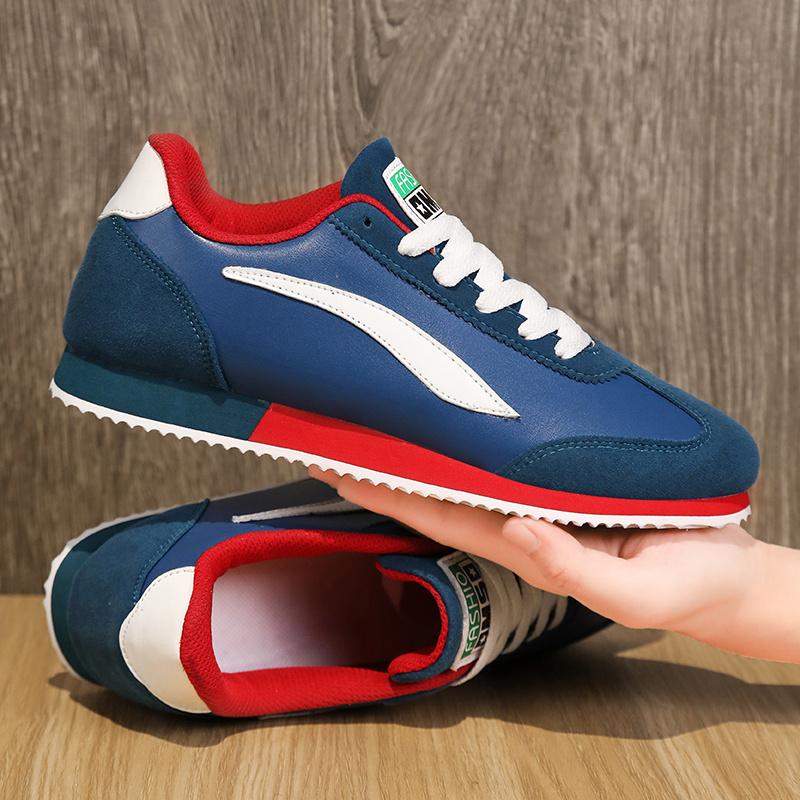 Fashion Blue Trendy Sneakers Men Designer Casual Athletic Shoes Men's Sports Shoes Breathable Flats Trainers Men Walking Sneaker