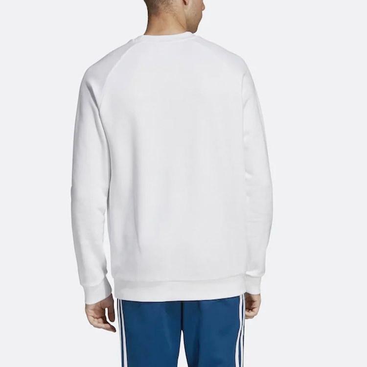 adidas originals Trefoil Warm-Up Crew Sweatshirt 'White' Men's DV1544