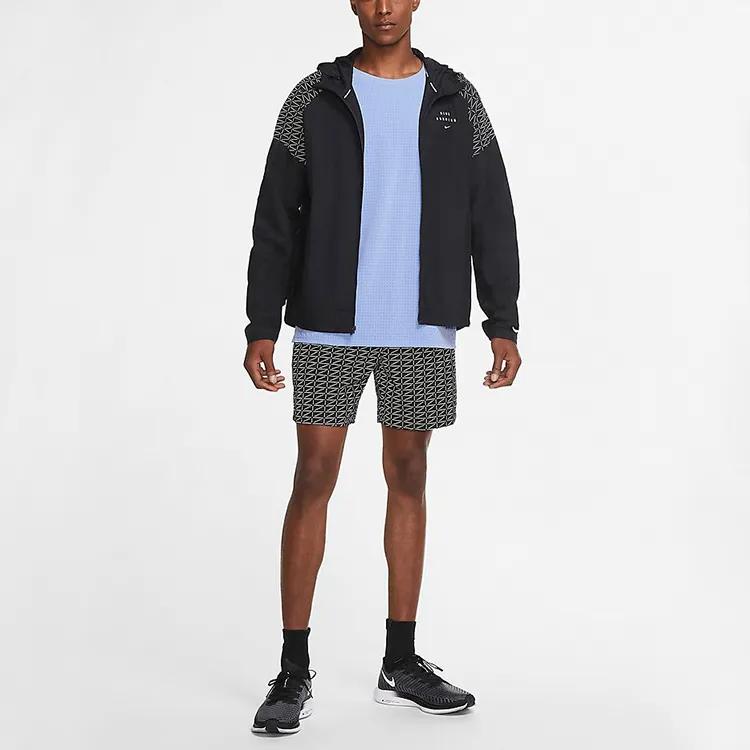 Nike Reflective Print Hooded Running Men's (Unisex) Jackets CU7871 010