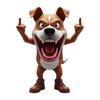 Angry Animal Figurine Resin Flip The Bird Animal Ornament Desktop Middle Finger Animal Statue for Home Office Desk Shelf Decor