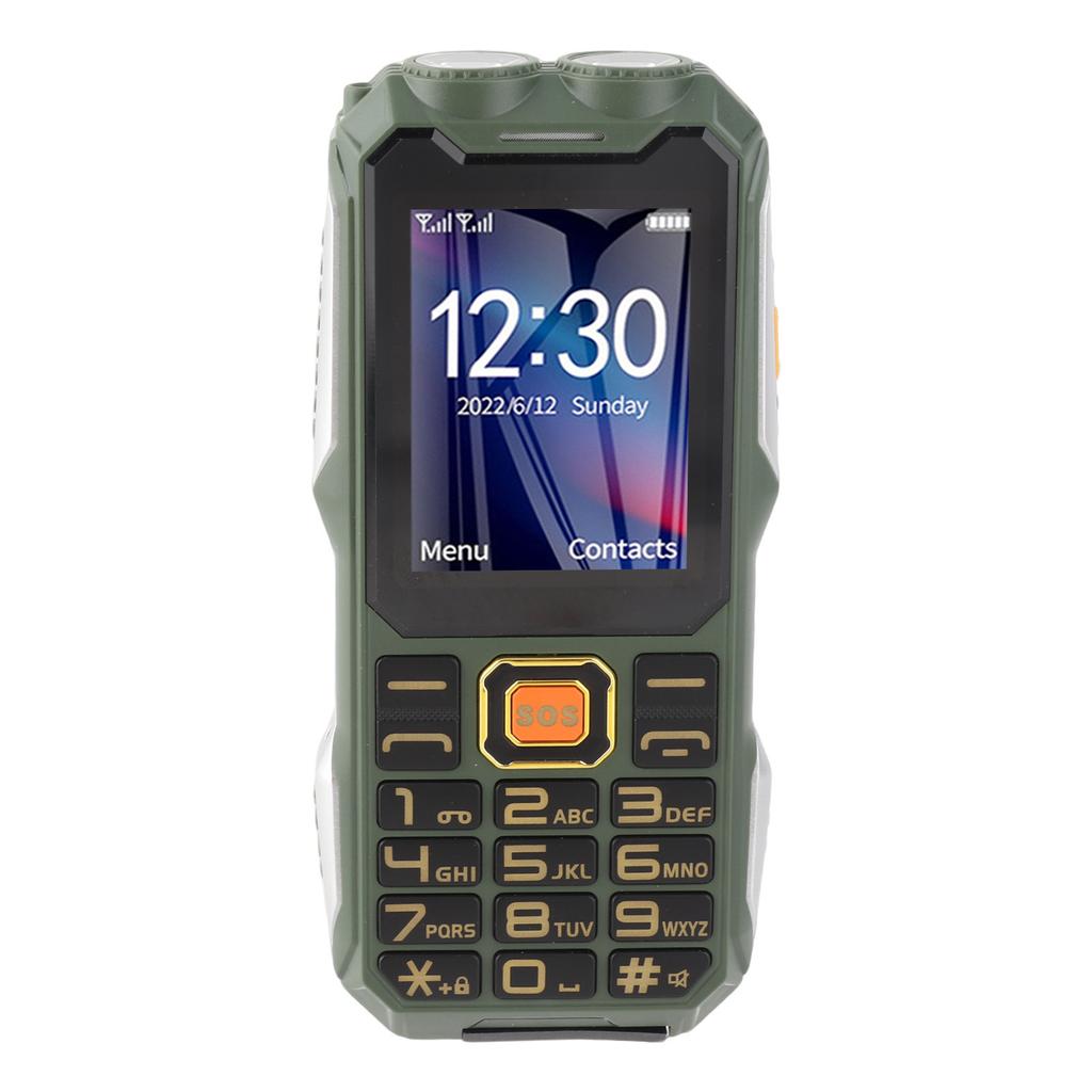 4G Rugged Senior Cell Phone 2.6 Inch Screen Big Button 16800mAh Dual LED Flashlight Dual SIM Dual Standby