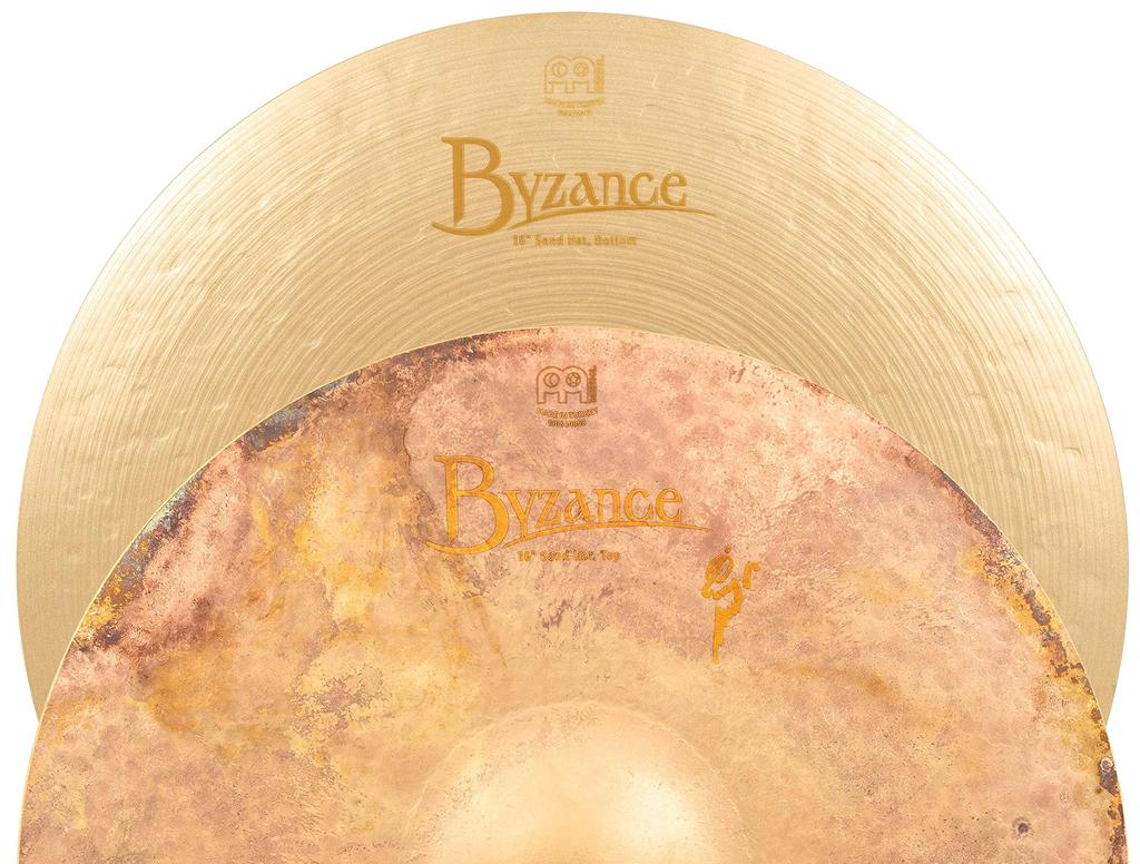 MEINL Cymbals Byzance Vintage Series Cymbals Vintage Sand Hihat Pair B16SAH Hi-hat 16" []