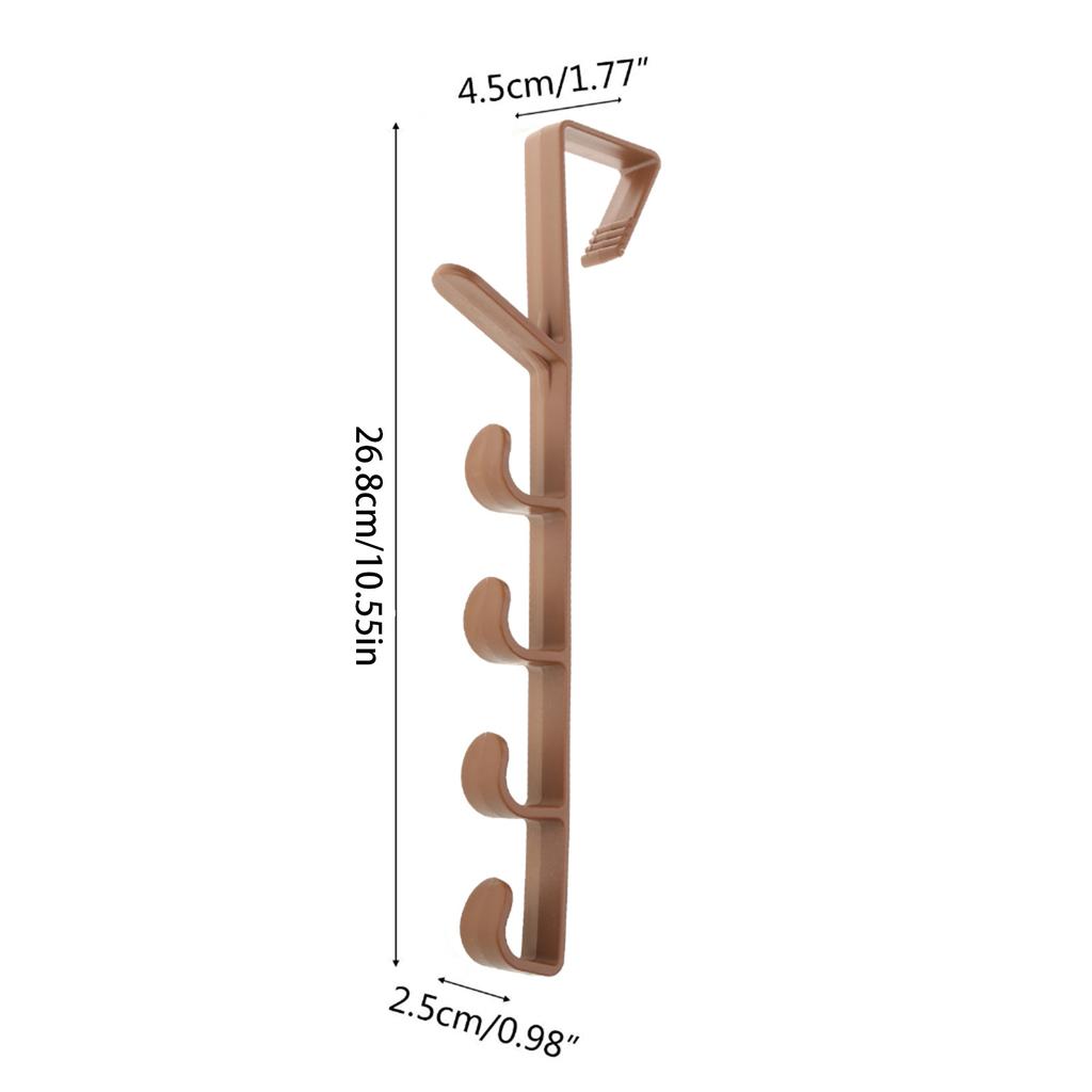 Over The Door Hook Plastics Heavy Duty Over Door Hanger Holder for Coat Robe Clothes Towel Hanging Bathroom Organizer